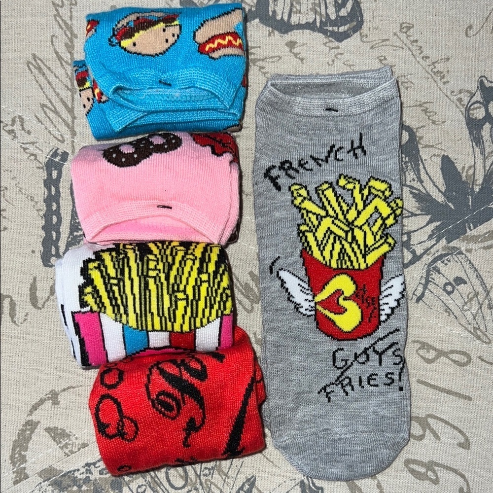 Betsey Johnson Colorful Food-Themed Socks Collection